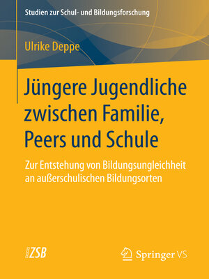 cover image of Jüngere Jugendliche zwischen Familie, Peers und Schule